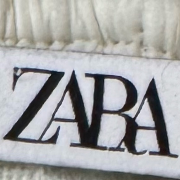 Zara Kids Fleece Joggers Sweatpants – Size 9 – White w/ Back Zipper Pocket - Picture 9 of 11